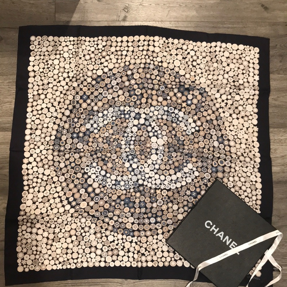Chanel 100% Silk Scarf